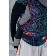 LENNYHYBRID NOSÍTKO STANDARD - PEACOCK'S TAIL - BLACK OPAL (MERINO, HEDVÁBÍ, KAŠMÍR) - LENNYHYBRID - NOSÍTKA