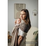 LENNY LAMB BASIC LINE RING SLING - LITTLE HERRINGBONE BABY CAFFE LATTE - STANDARD 1,8 M - LENNYLAMB RING SLING - ŠÁTKY