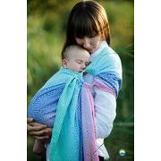 LITTLE FROG RING SLING - AURORA CUBE - L - LITTLE FROG /BELOVED SLINGS RING SLING{% if kategorie.adresa_nazvy[0] != zbozi.kategorie.nazev %} - ŠÁTKY{% endif %}