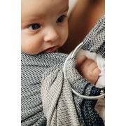 LENNY LAMB RING SLING - LITTLE HERRINGBONE OBMRE GREY - STANDARD 1.8M - LENNYLAMB RING SLING - ŠÁTKY