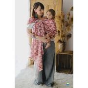 LITTLE FROG RING SLING - CARMINE GLIMMER - M (2,1 M) - LITTLE FROG /BELOVED SLINGS RING SLING - ŠÁTKY