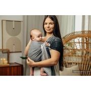 LENNY LAMB RING SLING - LITTLE HERRINGBONE OBMRE GREY - STANDARD 1.8M - LENNYLAMB RING SLING - ŠÁTKY