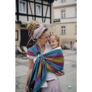 LITTLE FROG RING SLING - PRISMATIC ETNO - S (1,7 M) - LITTLE FROG /BELOVED SLINGS RING SLING{% if kategorie.adresa_nazvy[0] != zbozi.kategorie.nazev %} - ŠÁTKY{% endif %}