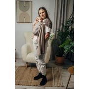LENNY LAMB BASIC LINE RING SLING - LITTLE HERRINGBONE BABY CAFFE LATTE - STANDARD 1,8 M - LENNYLAMB RING SLING - ŠÁTKY