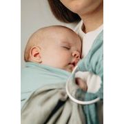 LENNY LAMB BASIC LINE RING SLING- LITTLE HERRINGBONE BABY MINT - STANDARD 1,8 M - LENNYLAMB RING SLING - ŠÁTKY