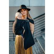 LENNY LAMB RING SLING - PITCH BLACK (MERINO) - STANDARD 1,8 M - LENNYLAMB RING SLING{% if kategorie.adresa_nazvy[0] != zbozi.kategorie.nazev %} - ŠÁTKY{% endif %}