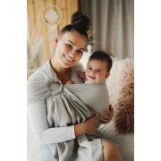 LITTLE FROG RING SLING PURE LINEN LIGHT FOG - S (1,7 M) - LITTLE FROG /BELOVED SLINGS RING SLING - ŠÁTKY