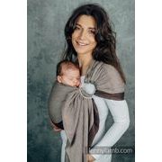 LENNYLAMB MY FIRST RING SLING  - HOT CHOCOLATE - STANDARD 1,8 M - LENNYLAMB RING SLING - ŠÁTKY