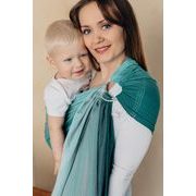 LENNY LAMB RING SLING - LITTLE HERRINGBONE OBMRE GREEN - STANDARD 1.8M - LENNYLAMB RING SLING - ŠÁTKY