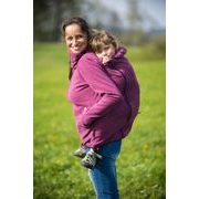 ANGELWINGS FLEECE MIKINA - TMAVĚ RŮŽOVÝ MELÍR - FLEESOVÉ BUNDY - NOSÍCÍ OBLEČENÍ