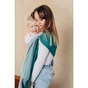 LENNY LAMB RING SLING - LITTLE HERRINGBONE OBMRE GREEN - STANDARD 1.8M - LENNYLAMB RING SLING - ŠÁTKY