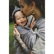 LITTLE FROG RING SLING - LOVELY FOG - S (1,7 M) - LITTLE FROG /BELOVED SLINGS RING SLING - ŠÁTKY