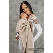 LENNY LAMB BASIC LINE RING SLING - LITTLE HERRINGBONE BABY CAFFE LATTE - STANDARD 1,8 M - LENNYLAMB RING SLING - ŠÁTKY