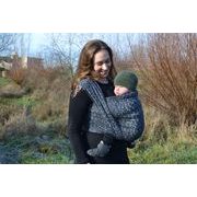 YARO PUSSYCAT BLACK GREY - YARO SLINGS - ŠÁTKY
