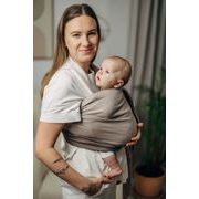 LENNY LAMB BASIC LINE RING SLING - LITTLE HERRINGBONE BABY CAFFE LATTE - STANDARD 1,8 M - LENNYLAMB RING SLING - ŠÁTKY