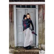 LENNYHYBRID NOSÍTKO STANDARD - PEACOCK'S TAIL - BLACK OPAL (MERINO, HEDVÁBÍ, KAŠMÍR) - LENNYHYBRID - NOSÍTKA