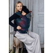 LENNYHYBRID NOSÍTKO STANDARD - PEACOCK'S TAIL - BLACK OPAL (MERINO, HEDVÁBÍ, KAŠMÍR) - LENNYHYBRID - NOSÍTKA