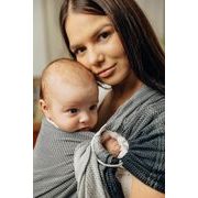 LENNY LAMB RING SLING - LITTLE HERRINGBONE OBMRE GREY - STANDARD 1.8M - LENNYLAMB RING SLING - ŠÁTKY