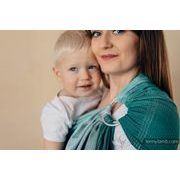 LENNY LAMB RING SLING - LITTLE HERRINGBONE OBMRE GREEN - STANDARD 1.8M - LENNYLAMB RING SLING - ŠÁTKY