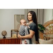 LENNY LAMB RING SLING - LITTLE HERRINGBONE OBMRE GREY - STANDARD 1.8M - LENNYLAMB RING SLING - ŠÁTKY