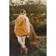 LITTLE FROG SOFTSHELLOVÁ ZATEPLOVACÍ KAPSA - MUSTARD - KAPSY LITTLE FROG - NOSÍCÍ OBLEČENÍ