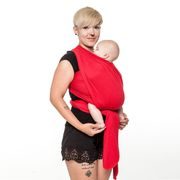 LILIPUTI ELASTICKÝ ŠÁTEK CLASSIC LINE - RED CARMIN - LILIPUTI - ŠÁTKY