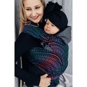 LENNYHYBRID NOSÍTKO STANDARD - PEACOCK'S TAIL - BLACK OPAL (MERINO, HEDVÁBÍ, KAŠMÍR) - LENNYHYBRID - NOSÍTKA