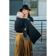 LENNY LAMB RING SLING - PITCH BLACK (MERINO) - STANDARD 1,8 M - LENNYLAMB RING SLING{% if kategorie.adresa_nazvy[0] != zbozi.kategorie.nazev %} - ŠÁTKY{% endif %}