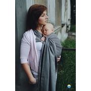 LITTLE FROG RING SLING - GRAPHITE HERRINGBONE - S - LITTLE FROG /BELOVED SLINGS RING SLING{% if kategorie.adresa_nazvy[0] != zbozi.kategorie.nazev %} - ŠÁTKY{% endif %}