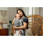 LENNY LAMB RING SLING - LITTLE HERRINGBONE OBMRE GREY - STANDARD 1.8M - LENNYLAMB RING SLING - ŠÁTKY