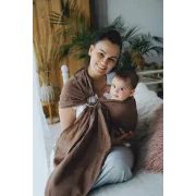 LITTLE FROG RING SLING PURE LINEN BALI WOOD - S (1,7 M) - LITTLE FROG /BELOVED SLINGS RING SLING{% if kategorie.adresa_nazvy[0] != zbozi.kategorie.nazev %} - ŠÁTKY{% endif %}