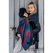 LENNY LAMB RING SLING (60% BAVLNA, 28% MERINO, 8% HEDVÁBÍ, 4% KAŠMÍR) - PEACOCK'S TAIL - BLACK OPAL - STANDARD 1,8 M - LENNYLAMB RING SLING - ŠÁTKY