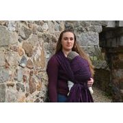 YARO ROCOCO BLACK PURPLE LINEN SEACELL - YARO SLINGS - ŠÁTKY