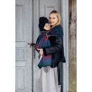 LENNY LAMB RING SLING (60% BAVLNA, 28% MERINO, 8% HEDVÁBÍ, 4% KAŠMÍR) - PEACOCK'S TAIL - BLACK OPAL - STANDARD 1,8 M - LENNYLAMB RING SLING - ŠÁTKY
