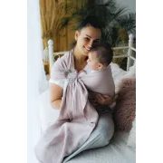 LITTLE FROG RING SLING PURE LINEN - ROSEWATER - M (2 M) - LITTLE FROG /BELOVED SLINGS RING SLING - ŠÁTKY