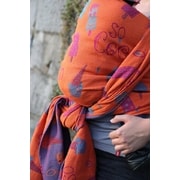 YARO COOL DUO FUCHSIA ORANGE TURKIS TENCEL KAPOK - YARO SLINGS - ŠÁTKY