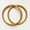Kroužky na RingSling 1 pár velikost L - zlaté - tlumené matné