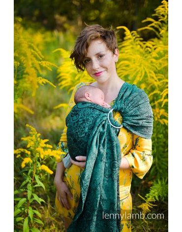 Lenny Lamb ring sling (51% bavlna, 49% hedvábí) - WILD VINE - IVY - standard 1.8m