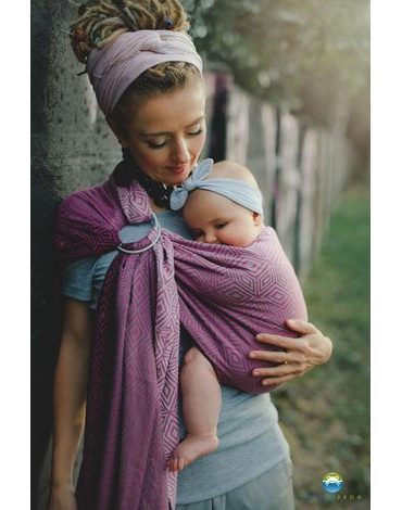 LITTLE FROG RING SLING - PEONY CUBE - S