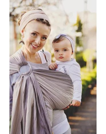 Little Frog ring sling Bamboo Quartz - M (2m)