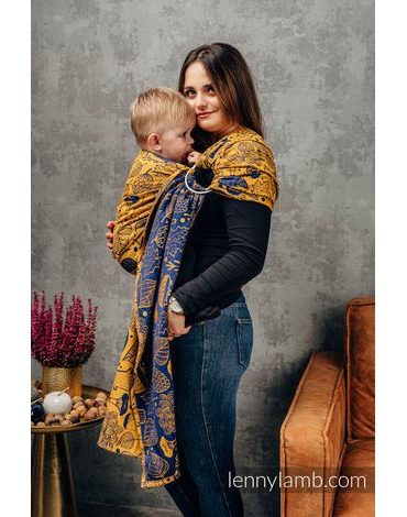 Lenny Lamb ring sling - UNDER THE LEAVES - GOLDEN AUTUMN - standard 1.8 m