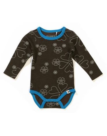 Papfar body vlna/bavlna vzor hnědé