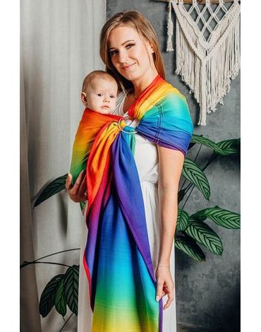 LennyLamb ring sling - RAINBOW BABY - standard 1.8m