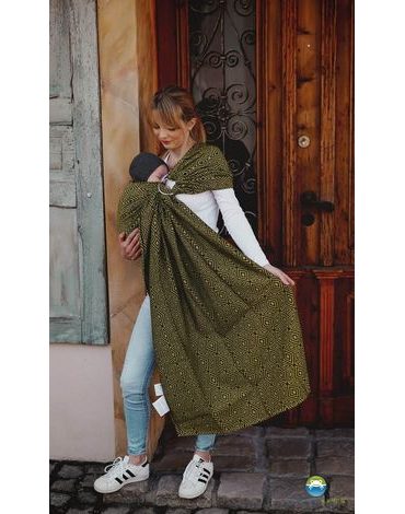 Little Frog ring sling - Golden Cube - M (2,1 m)