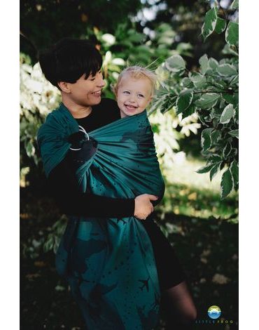 Little Frog ring sling - Teal Wanderlust - S (1,7 m)