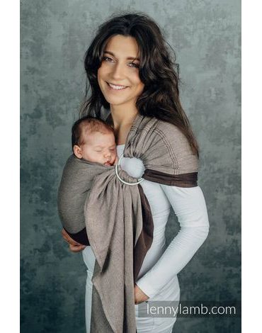 LennyLamb My First Ring Sling - HOT CHOCOLATE - standard 1,8 m