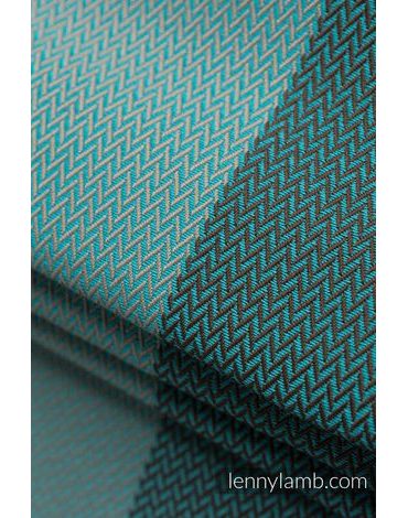 Lenny Lamb Basic Line ring sling- LITTLE HERRINGBONE BABY MINT - standard 1,8 m