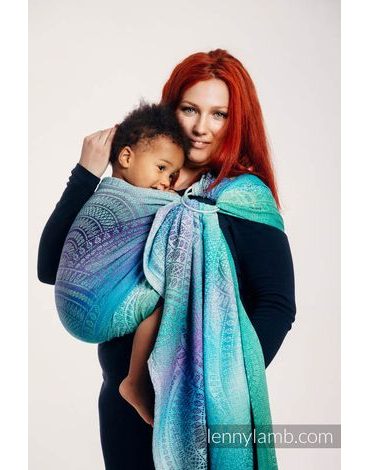 Lenny Lamb ring sling - PEACOCK'S TAIL - FANTASY - standard 1.8m