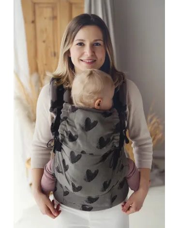 Little Frog nosítko Prime - Prime Cosy Love – Brown Hearts