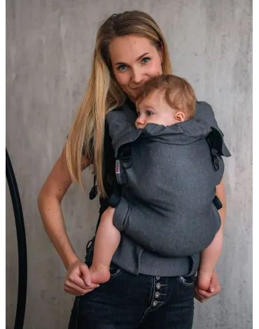 MoniLu UNI nosítko - Simply Dark + slintáčky